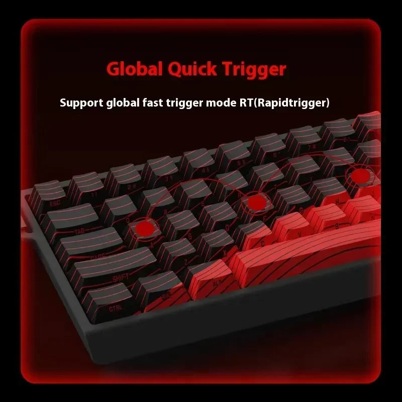 MADLIONS MAD 60/68 HE 8Khz Wired Magnetic Axis Keyboard 68-key Hot-swappable Macro Defines Ultra-low Latency Gaming Keyboard