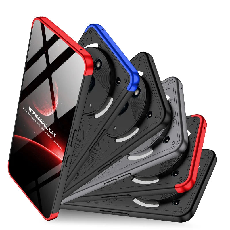 For Nothing Phone3a Pro Matte Hard PC Shockproof 360 Full Protection Case For Nothing Phone 3a Pro Three-stage Combination Cover