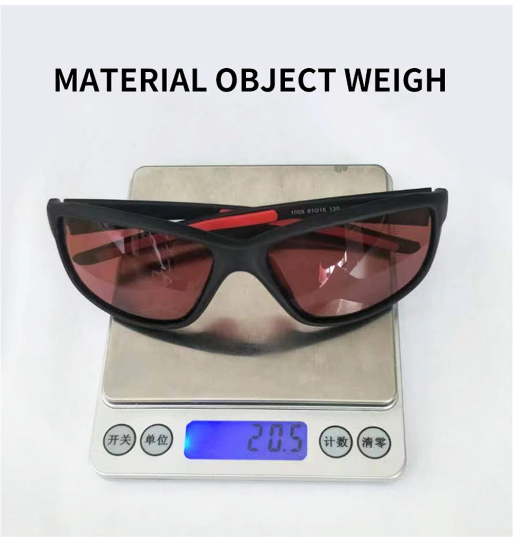 VIVIBEE Red Fishing Sunglasses Polarized Men UV400 Ourdoor Anti Glare Goggles Women Easy Float Eyeglasses