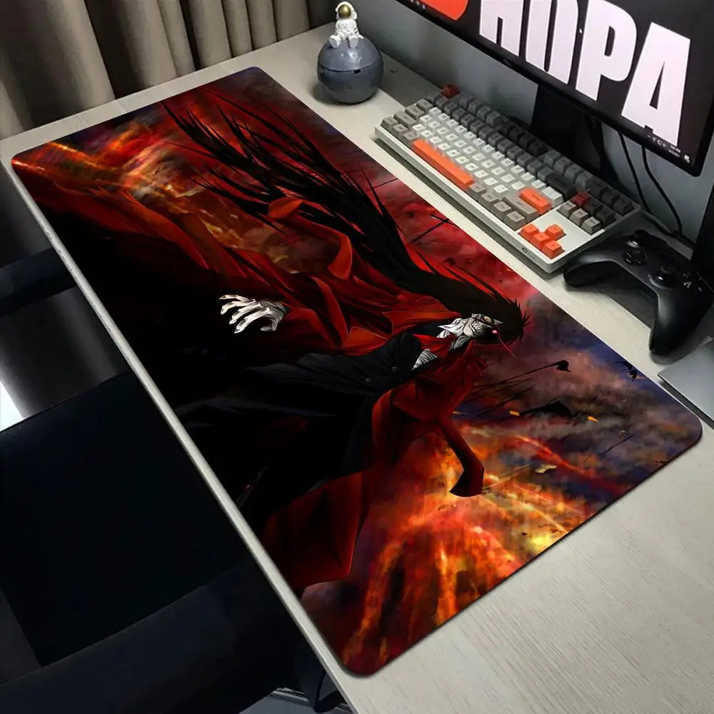 Anime Hellsing Alucard Mouse Pad XXL Gaming Accessories Office Gamer Keyboard Desk Mat Non-Slip Laptop Large rubber Mousepad