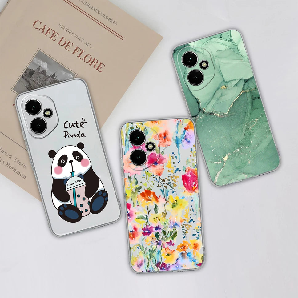 For Honor 400 Pro 5G Case Cute Astronaut Transparent TPU Soft Silicone Phone Back Cover For Honor 400Pro High Quality Funda Capa