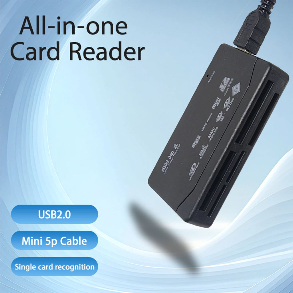 Lecteur de carte mémoire tout-en-un lecteur de carte externe USB SD/TF/M2/MS/XD/CF lecteur pour PC appareil phot