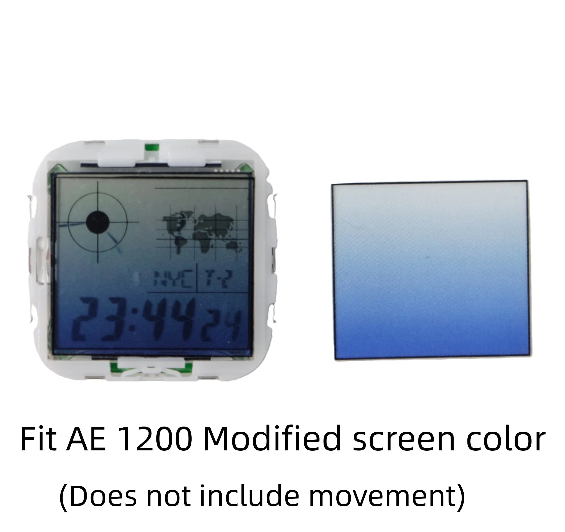 Color Display Film for Casio AE-1200 AE-1300, DIY Screen Modification Overlay Sticker, High-Quality Watch Dial Upgrade Kit