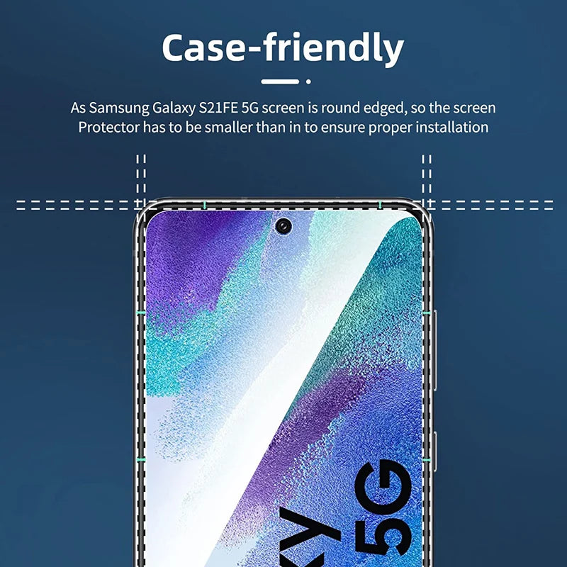 3PCS Tempered glass For Samsung A6 A7 A8 Plus A9 2018 A3 A5 A7 J3 J5 J7 2016 J4 J6 Screen Protector for Galaxy S20 S21 FE Glass