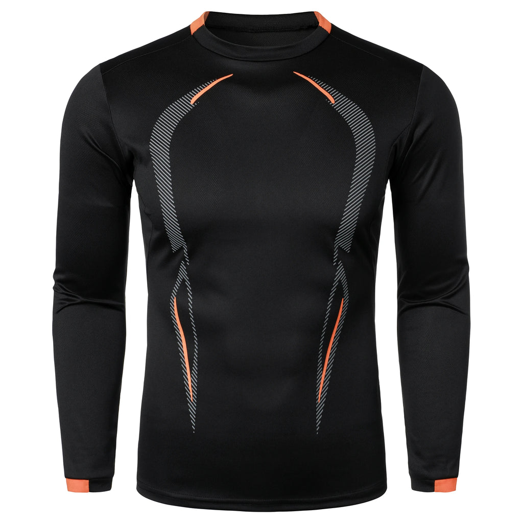 Summer men's fitness sports training Breathable short sleeve quick drying clothes men's sports fashion long sleeve T-shirt