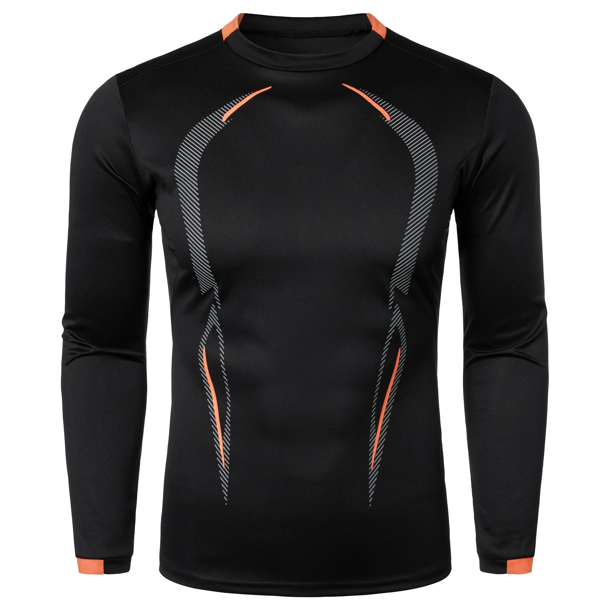 Summer men's fitness sports training Breathable short sleeve quick drying clothes men's sports fashion long sleeve T-shirt