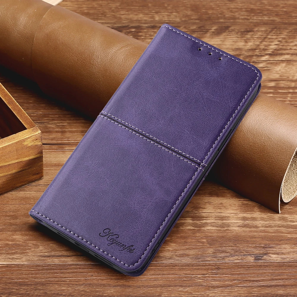 Luxury Magnetic Leather Flip Mobile Phone Case for Motorola Edge 50S 50 Pro 50 Fusion Edge 5G 2024 Protect Cover Coque