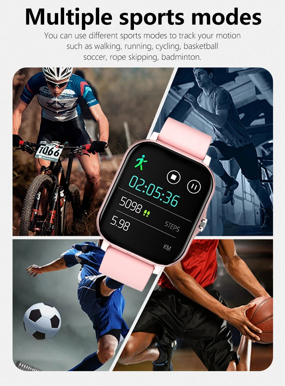 KESHUYOU New Smart Watch Bluetooth Call Answer Text Alerts Heart Rate Monitoring Smartwatch Men Women Holiday Gift