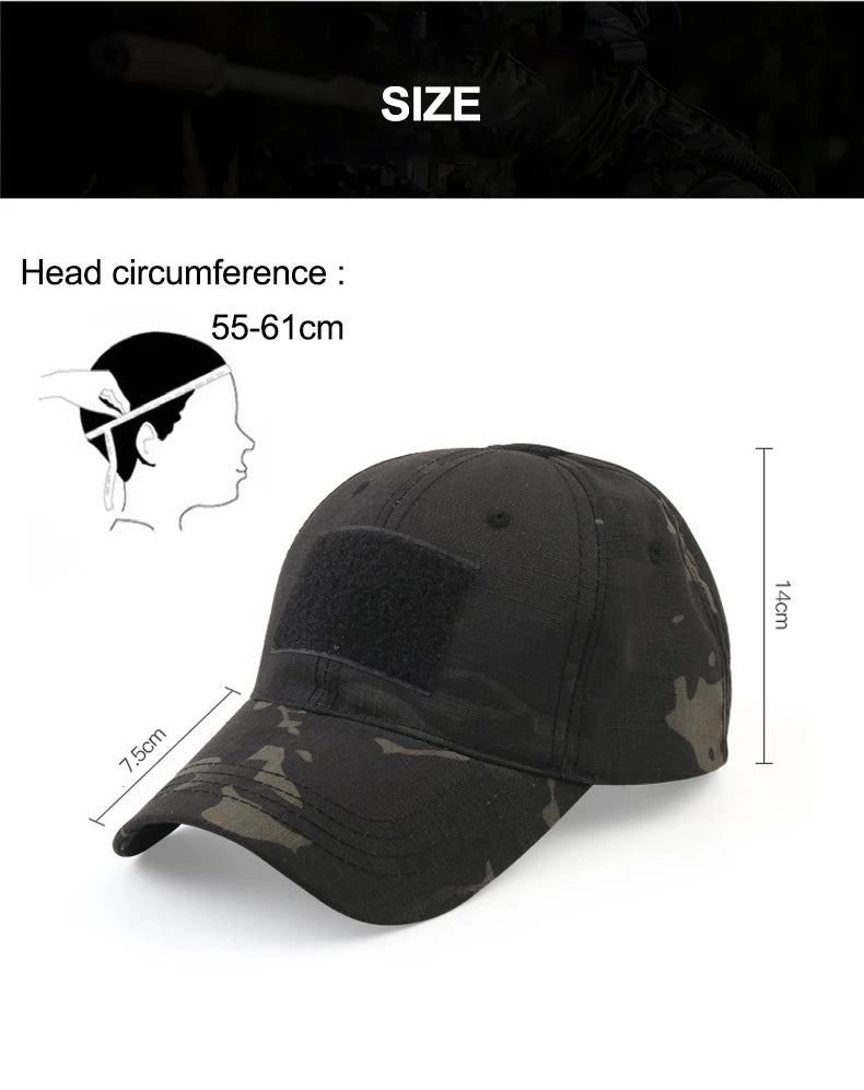 Camouflage Baseball Cap Outdoor Sports Hiking Fishing Hunting Caps Sunscreen Casual Sun Hats For Men Women