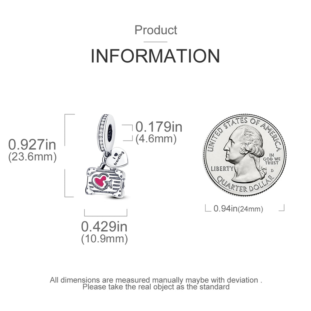925 Silver Lipstick High Heels Charms For Lady Pendant Fit Original Bracelet DIY Ornament