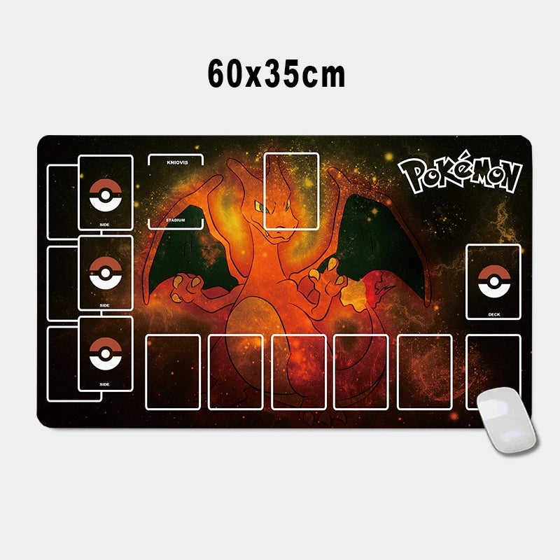 PTCG Pokemon Iono Rosa Eevee Snorlax Animation Characters Single Table Mat Battle Pad Classics Anime Collection Cards Toy Gift