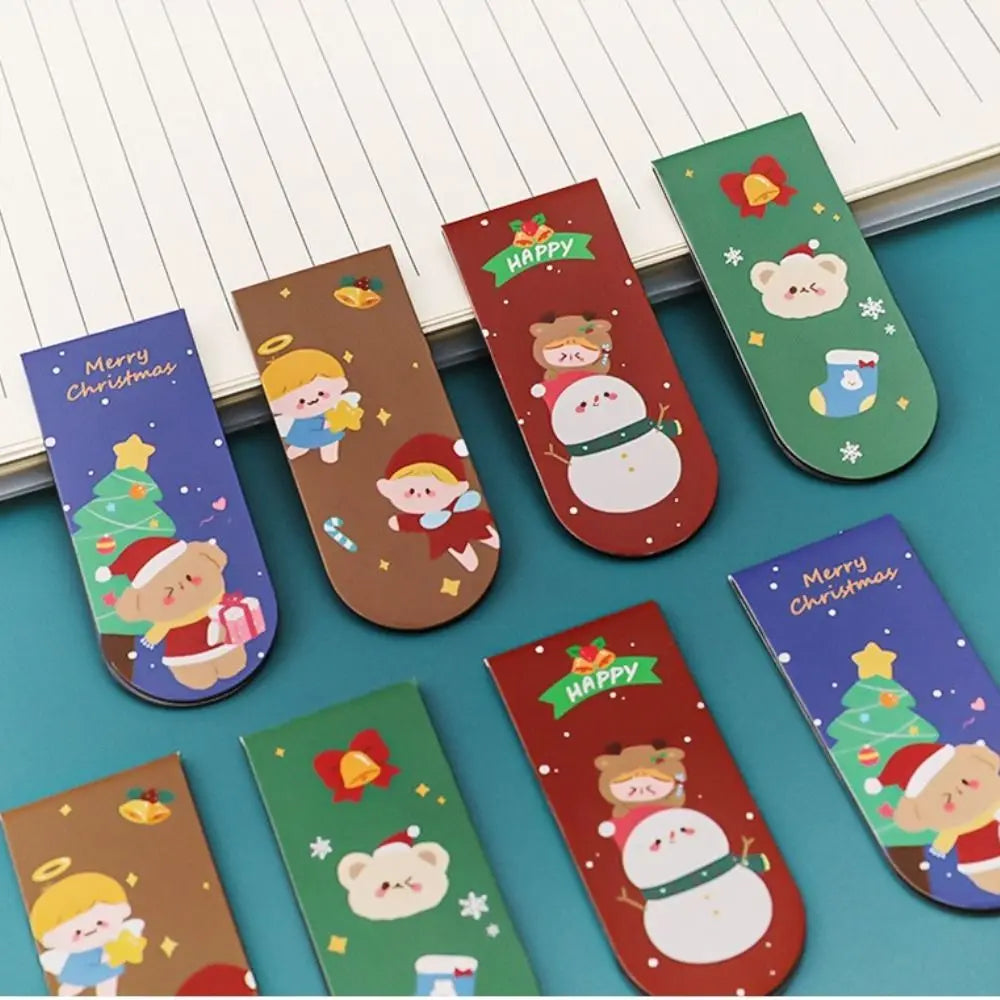 Office Supplies Gifts For Teacher Student Stationery Reading Marker Magnetic Bookmarks Christmas Bookmarks Book Page Folder