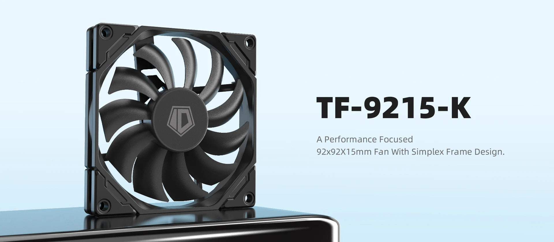 ID-COOLING TF-9215 9015 ARGB Super Slim Thinckness 15mm Ultra-Thin PWM Temperature Control 9cm Chassis Cooling Fan 5V RGB