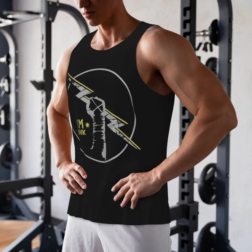 Graphic Wrestling CM Punk Best In The World Workout Tank Tops Sleeveless Shirt Bodybuilding Fitness Gym Compression Vest
