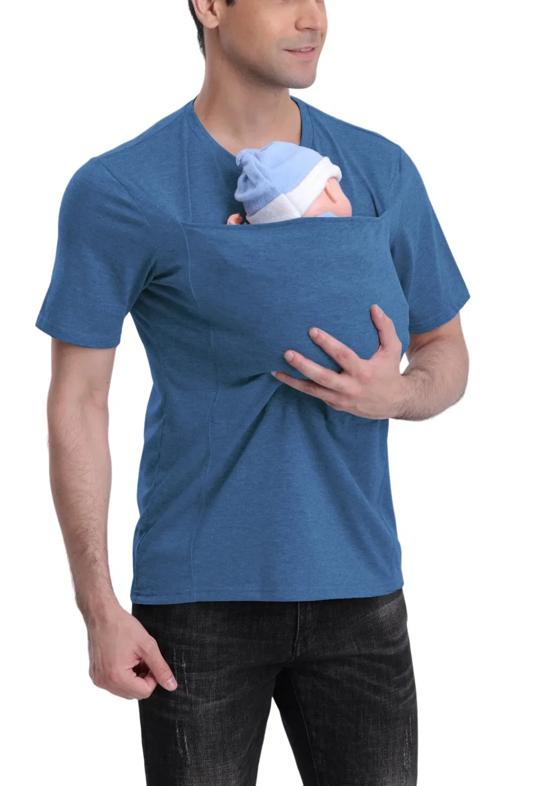 Summer Shirt Kangaroo Dad Mom Multifunctional Clothes Soothing Shirts T-Shirt Vest Parent-Child  tshirt