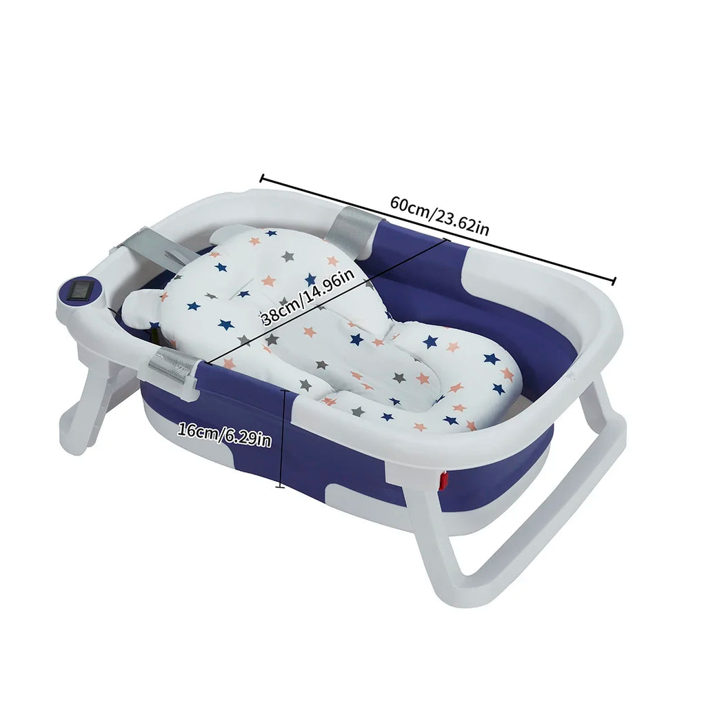 Newborn baby bath tub Bath tub Household baby bath tub Large folding baby bath tub can sit or lie down to feel warm