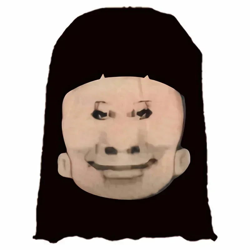 NEW 3D CR7 Messi Seamless Mask Funny Face Printed Head Scarf Famous Person Ice Silk Sunscreen Head Mask Halloween Cosplay