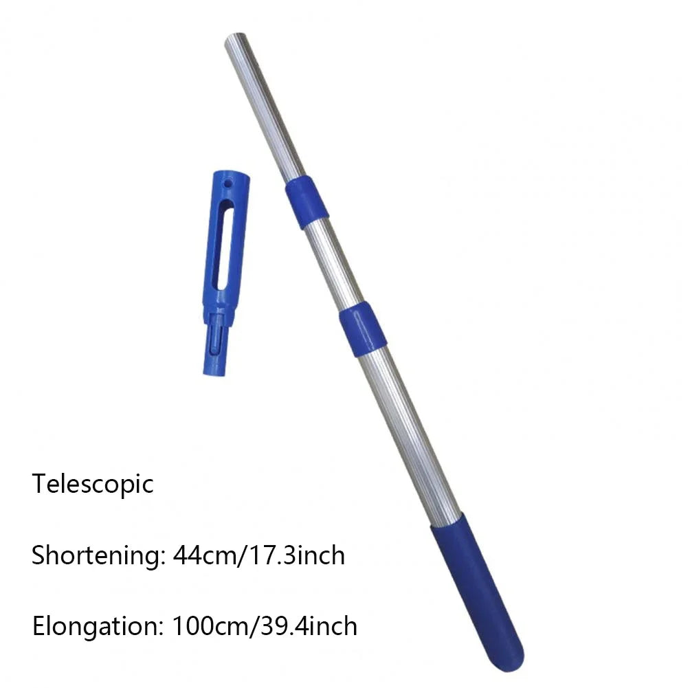 Telescopic Pool Cleaner Handle Rod Swimming Pool Cleaning Fishing Net Supplies Handheld Clean  Telescoping Pole Cleaning Tool Ad