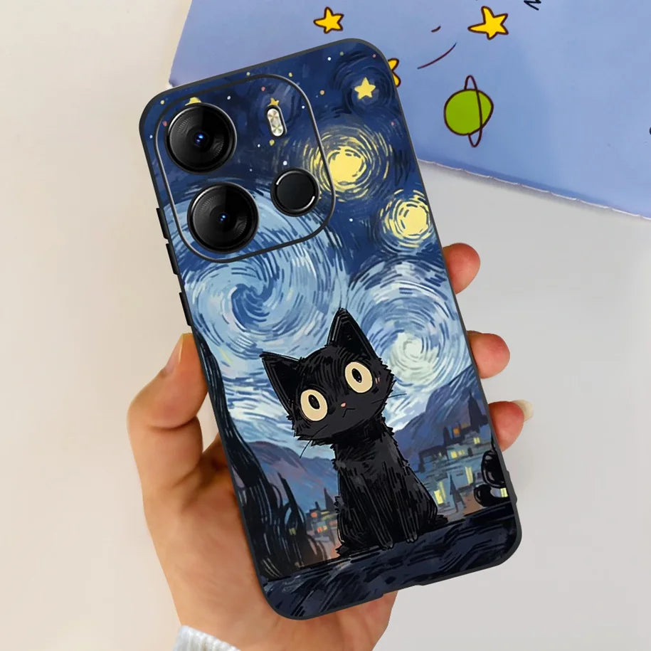 For Tecno Pop 7 Pro Pop7 Case Fashion Marble Soft Silicone Matte Coque For Tecno Spark Go 2023 Funda Pop7Pro BF6 BF7 BF7h Bumper