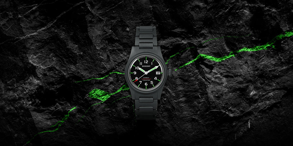 Boderry LANDMASTER Field Watches Titanium Automatic For Seiko Movement Sport 100M Waterproof Outdoor Dive Wristwatch Mens
