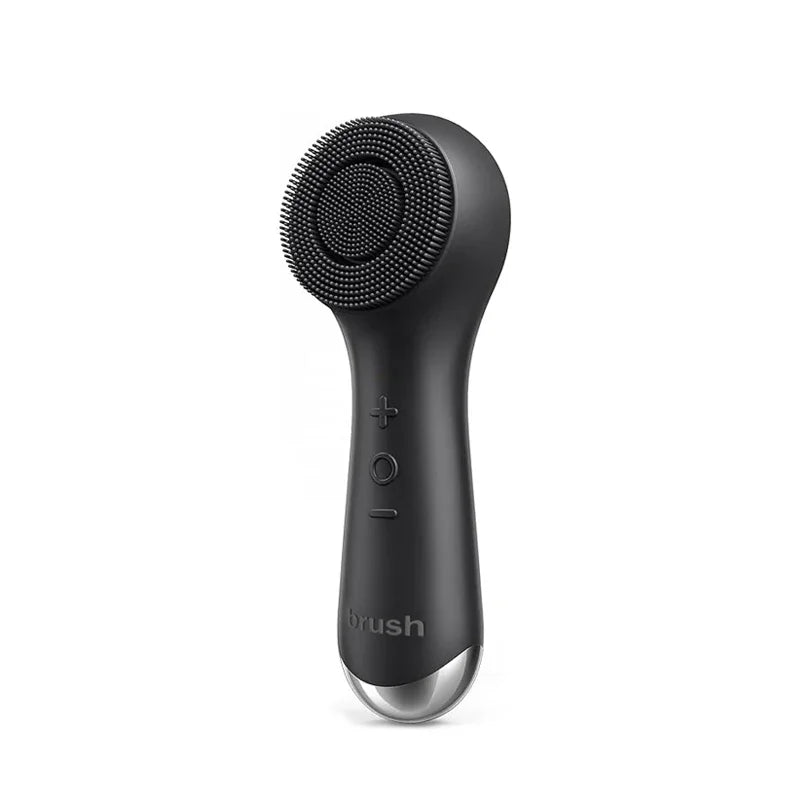 Facial silicone cleansing brush with dual rotation and vibration modes, facial vibration massage, USB charging facial brush