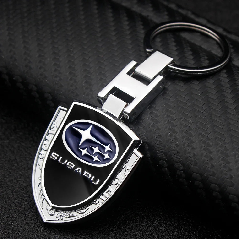 Car Styling Accessories Key Decoration Key Chain Metal Emblem Key Ring for Subaru WRX Impreza Impreza Forester Tribeca XV BRZ