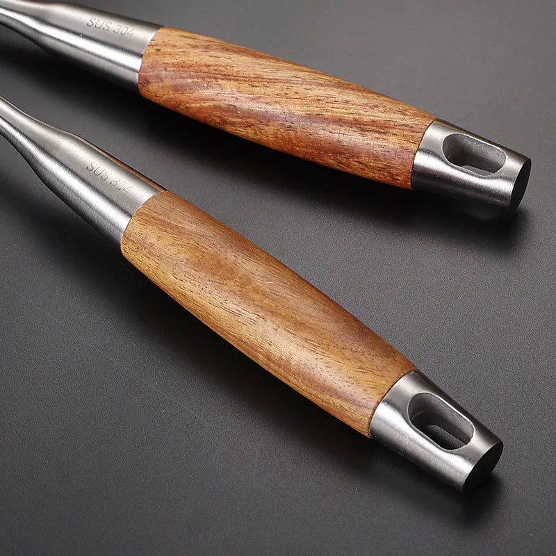 Kitchen Utensil Set 7 Piece 304 Stainless Steel Cookware Set Rosewood Handle Spatula Household Cooking Baking Tools