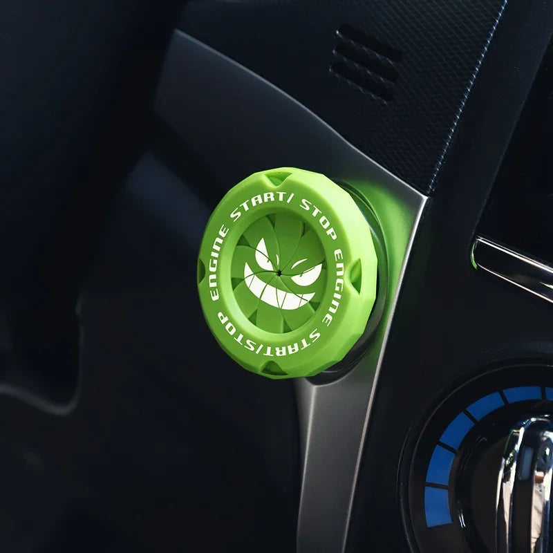Car Onekey Start Stop Button Cover Car Interior Decor Sticker Engine Ignition Start Switch Protective Cover Motorcycle StartRing