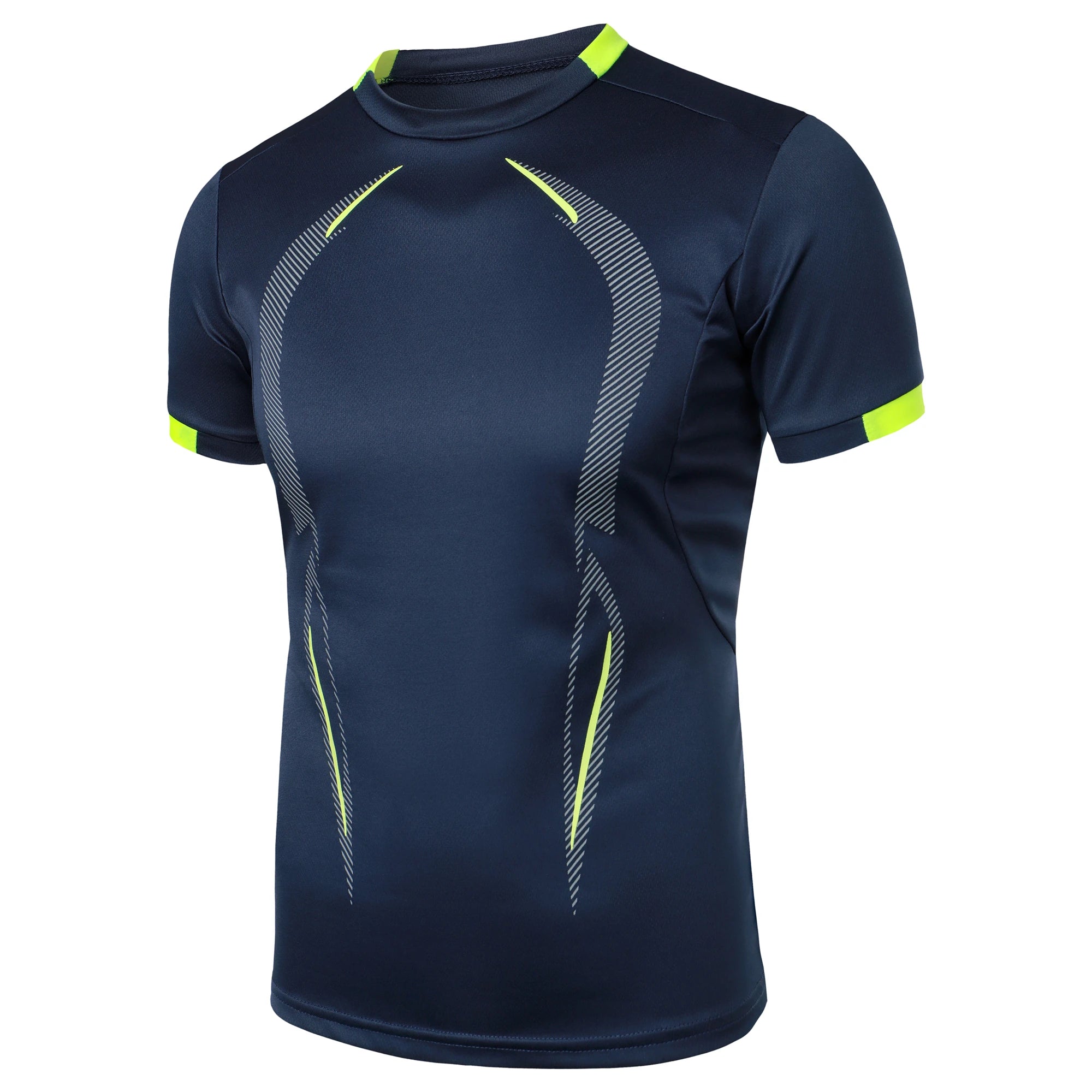 Summer men's fitness sports training Breathable short sleeve quick drying clothes men's sports fashion short sleeve T-shirt