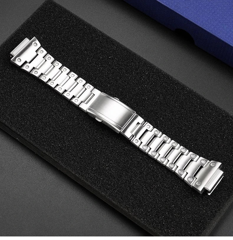 For Casio SHOCK Heart Rate Square DW-H5600 DW H5600 Stainless Steel Case Men's Stainless Steel Watch Strap Bezel Watchband Shell