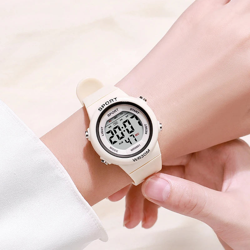 Multi functional alarm clock for boys and girls, college style electronic watch