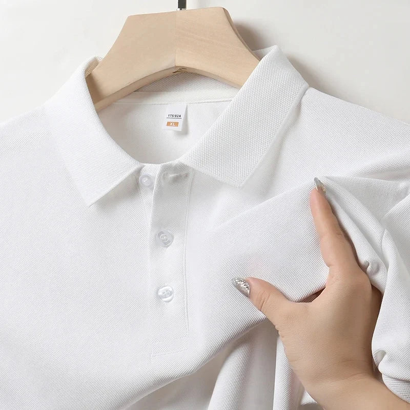 4XL High Quality Breathable Men Women Polo Shirts Casual Solid Color Short Sleeve Soft T-Shirt Oversize Gift Couple T-Shirt Tees
