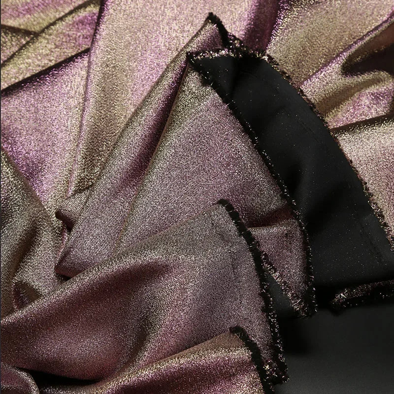 Mermaid Gradient Phantom Fabric Glitter By The Meter for Upholstery Skirts DIY Sewing Fashion Designer Cloth Breathable Textured