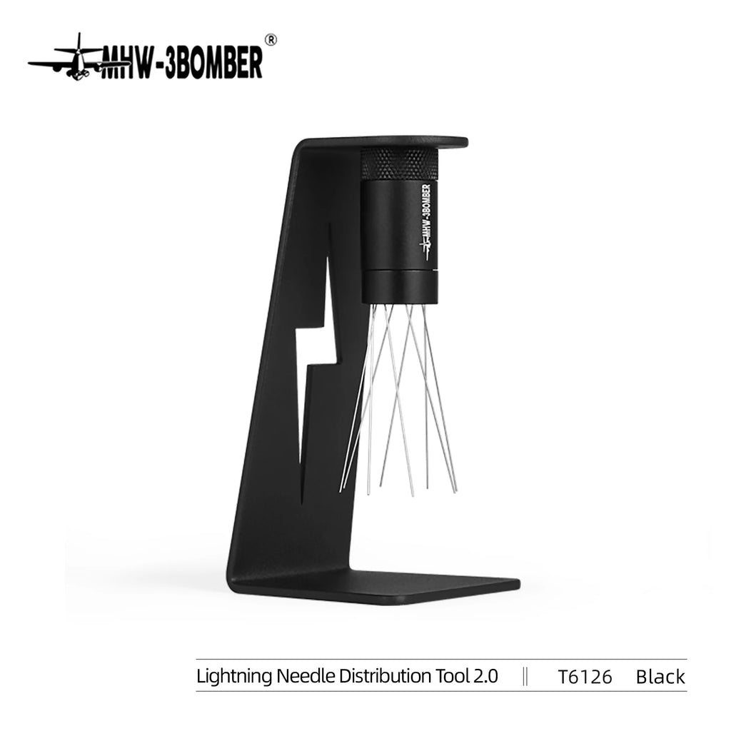 MHW-3BOMBER Espresso Distribution Tool Coffee WDT Adjustable Needles Stirrer with Magnetic Rack Professional Barista Accessories