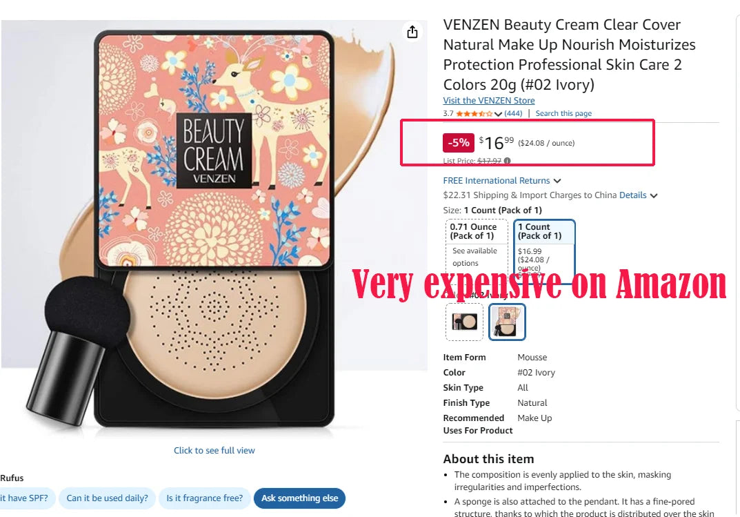 Beauty BB Cream Clear Cover Natural Make Up Nourish Moisturizes Protection Professional Skin Care 2 Colors Choose 20g