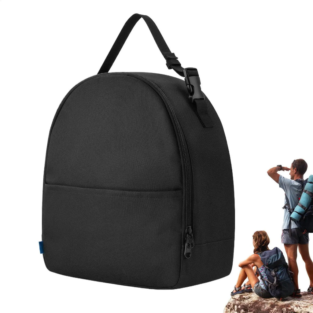 Outdoor Hiking Supplies Storage Bag Anti-Drop Cooling Fan Storage Case Multipurpose Electronics Organizer Sunscreen Portable Bag