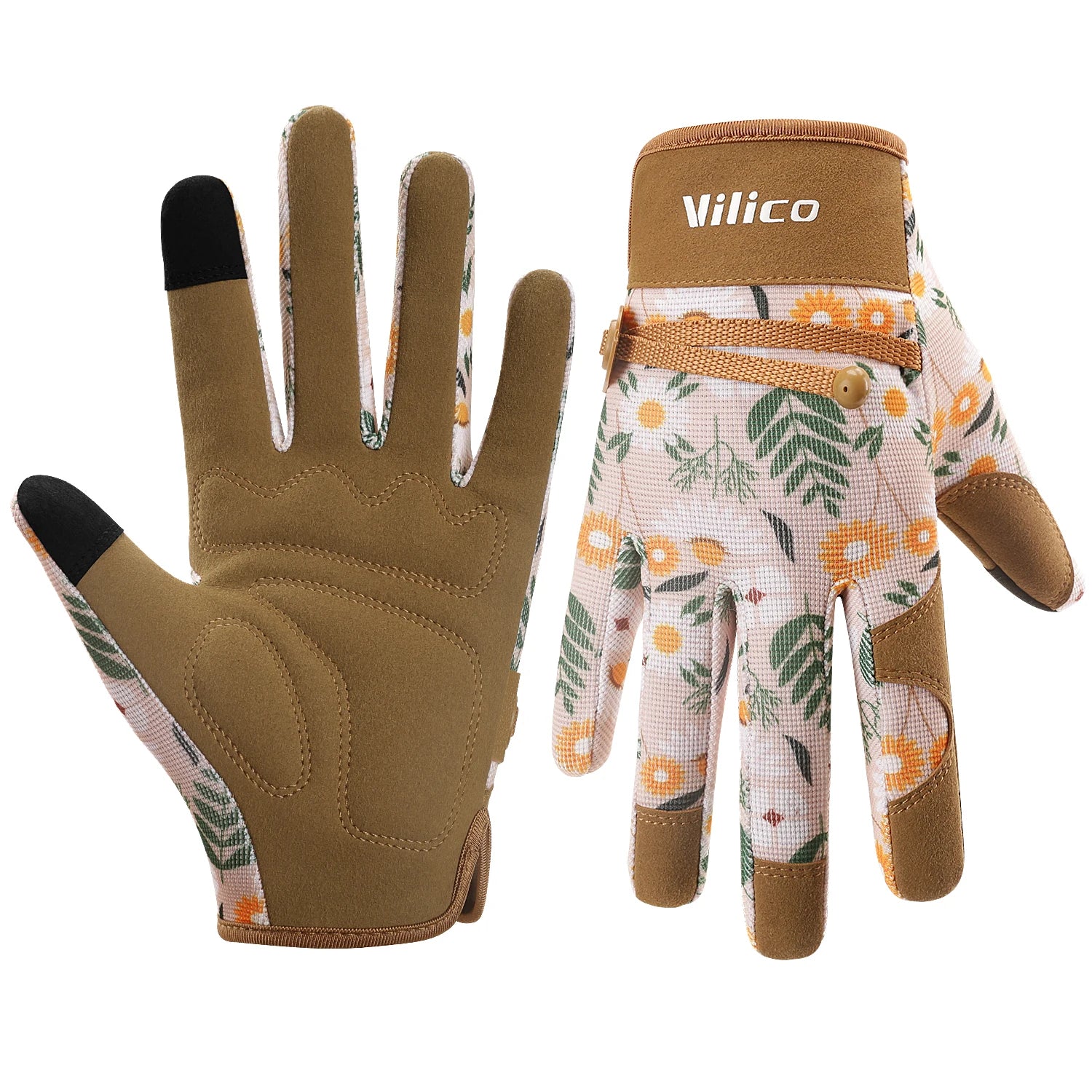 Gardening Gloves for Women Breathable Ladies Leather Garden Yard Gloves Best Gift for Gardeners
