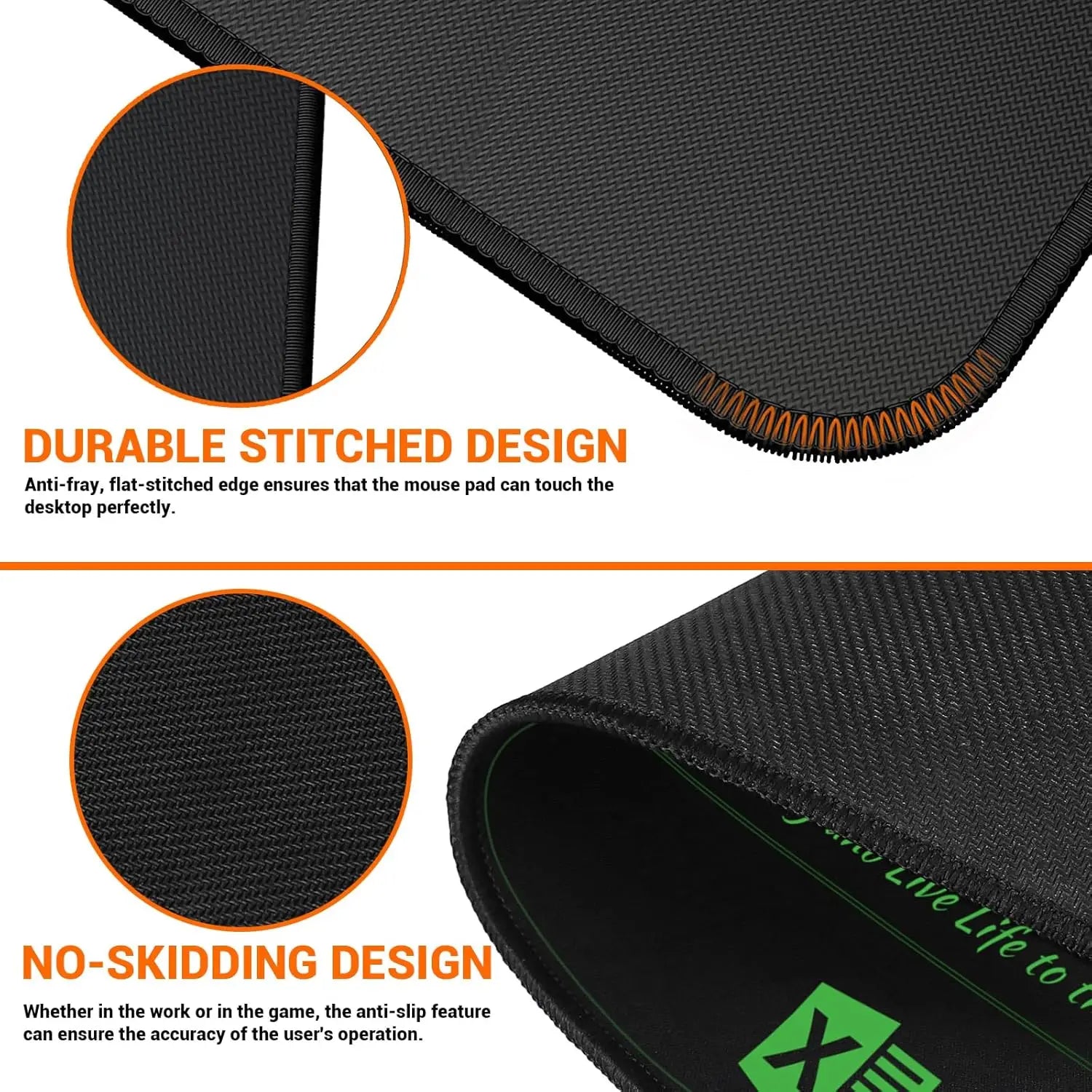 Excel Cheat Sheet Desk Pad, Excel Shortcuts Mousepad Stitched Edges, Non-Slip Base Keyboard Mats, XXL Mouse Pads for Desk Mat