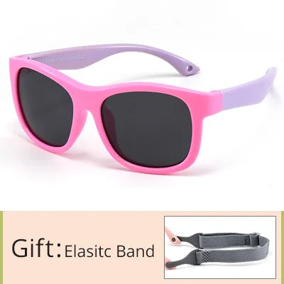 Ralferty Flexible Newborn Children's Glasses Sunglasses Girl Boy Polarized UV400 Protection 0-2 Years Baby Infant Shades Oculos
