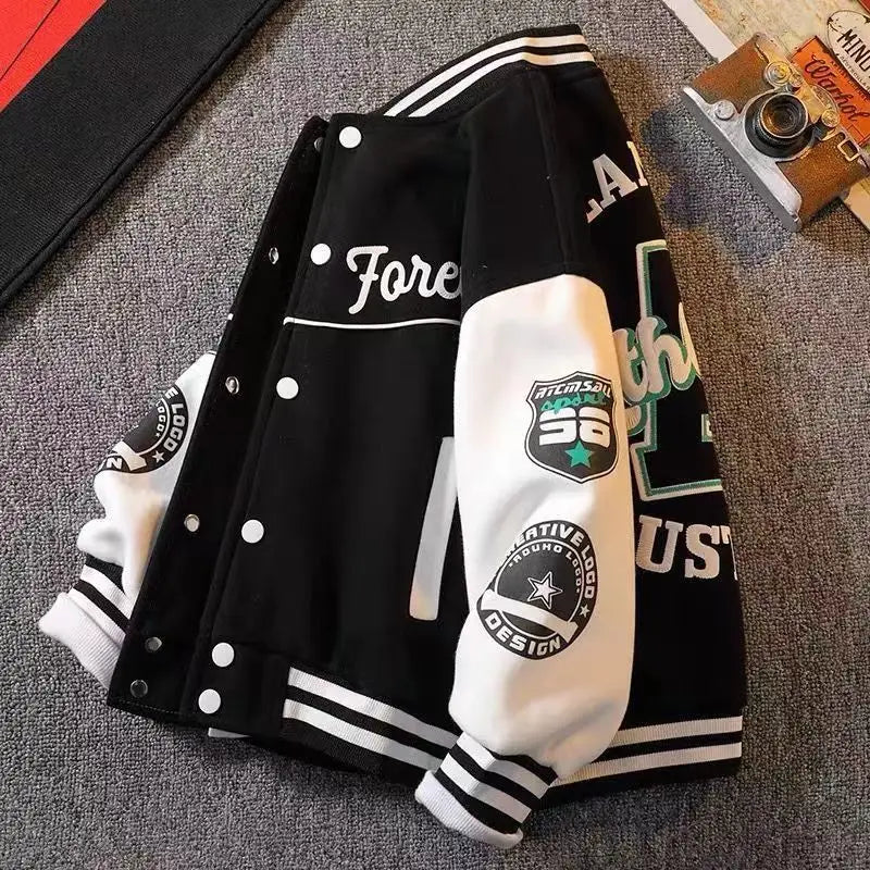 Boys Baseball Uniform Jackets For 3-14 Years Children Clothes For Teenage Boys Sports Outerwear Coat Spring Fashion Sweatshirts