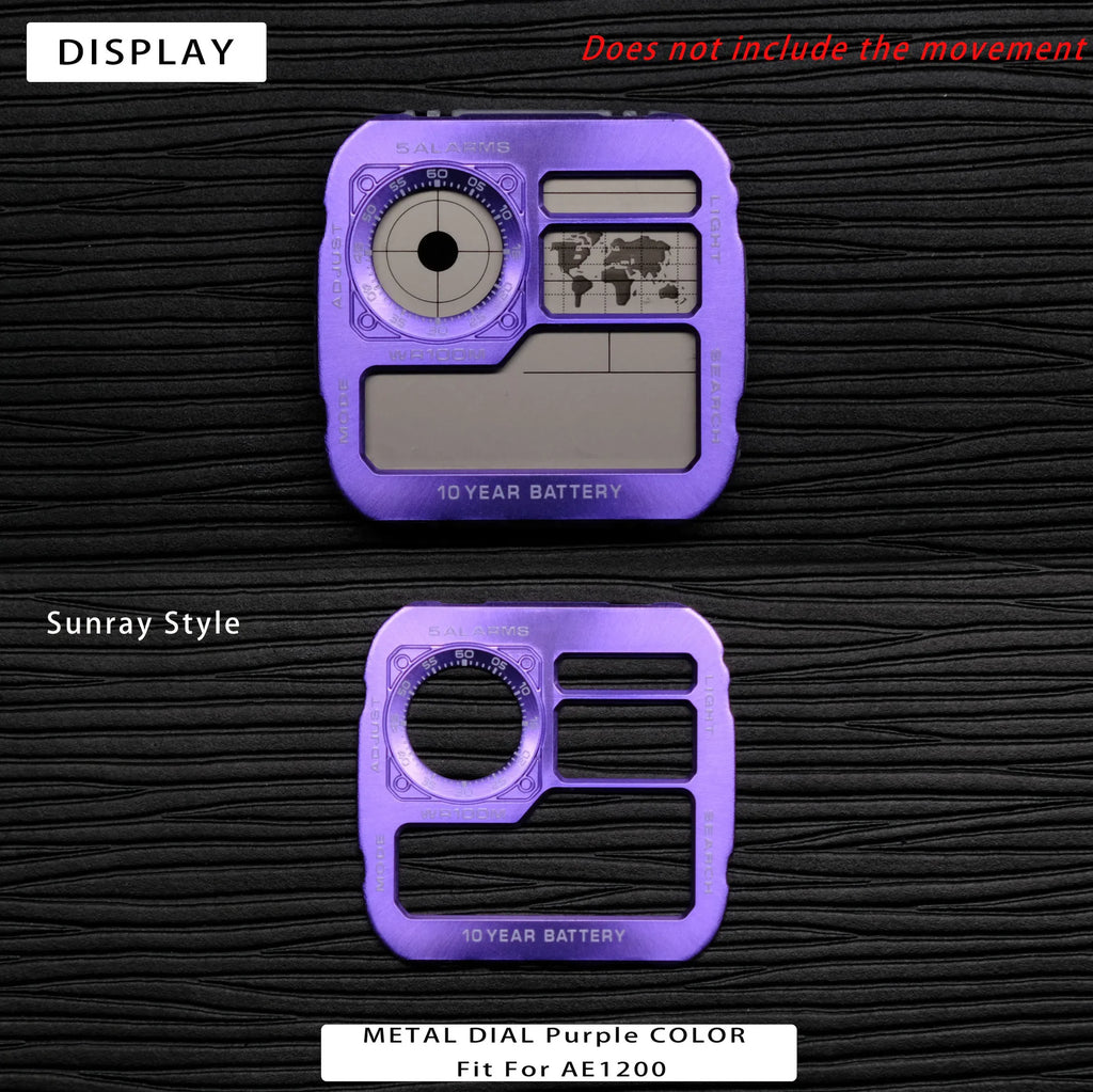 Color Display Film for Casio AE-1200 AE-1300, DIY Screen Modification Overlay Sticker, High-Quality Watch Dial Upgrade Kit