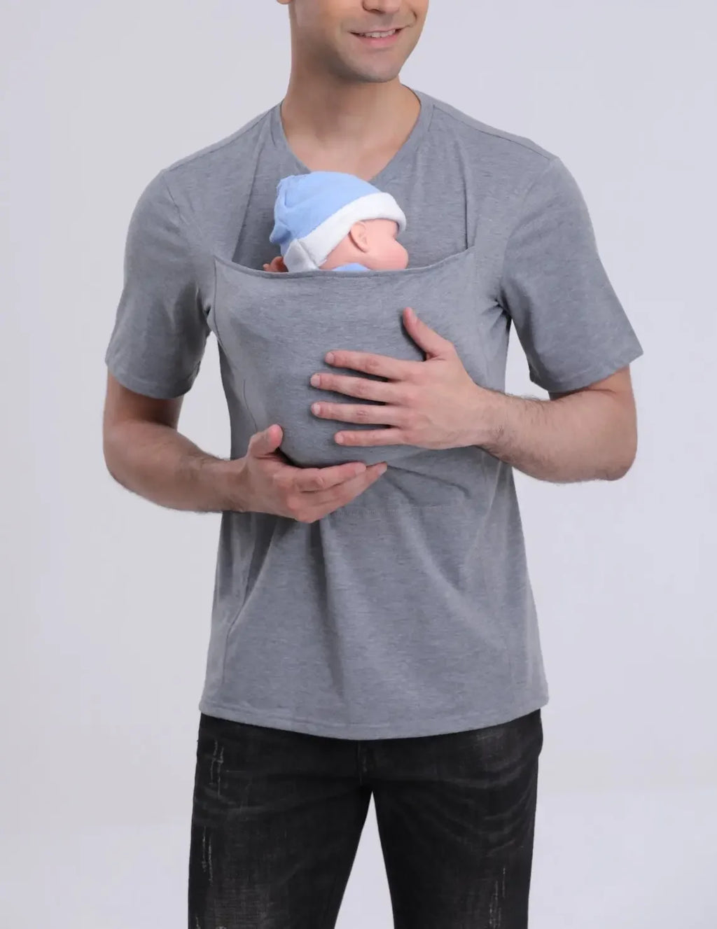 Summer Shirt Kangaroo Dad Mom Multifunctional Clothes Soothing Shirts T-Shirt Vest Parent-Child  tshirt