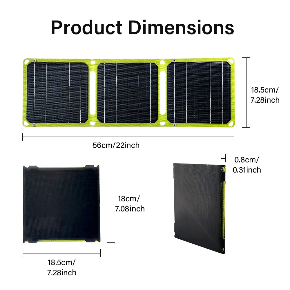 2000W ETFE portable solar charger Foldable Photovoltaic panel outdoor solar panels For iphone power bank station usb A C DC 12V