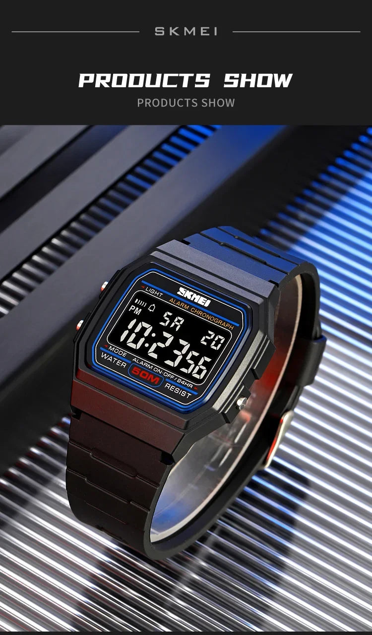 SKMEI 2042 Military Clock reloj hombre Digital Sport Watches  Mens Outdoors 5Bar Waterproof Chrono Date Week Men Wristwatches