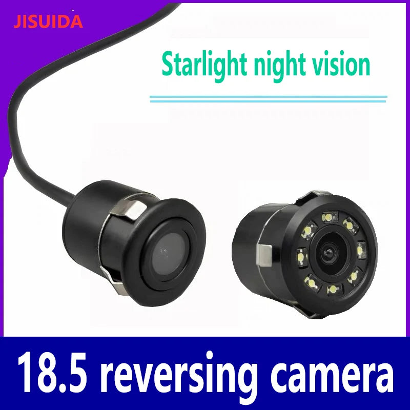 18.5 HD night vision reversing camera 8LED lights waterproof and sunscreen full-color reversing image camera