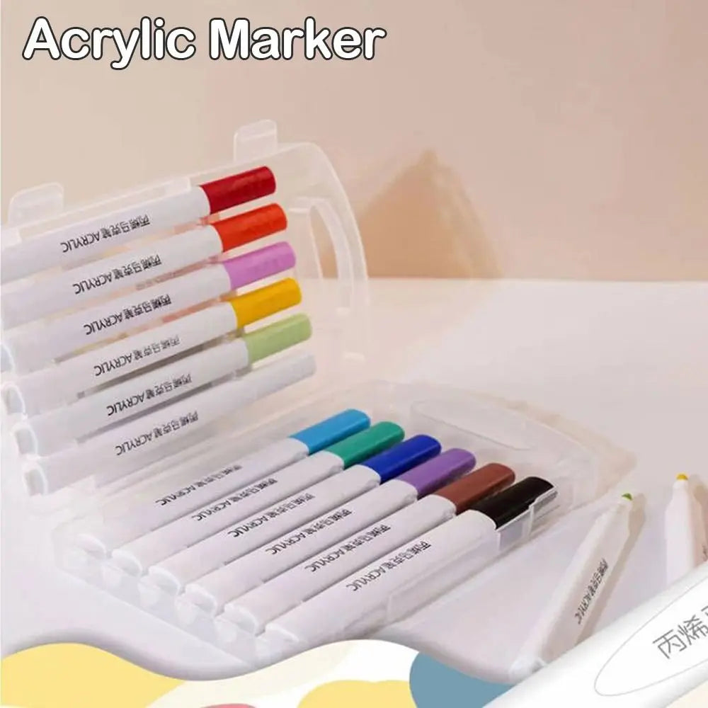 12Pcs/Set Golf Club Color Changing Pen Acrylic Ink Pen With Strong Sunscreen Waterproof Covering Power Golf Accesoires Golf Pen