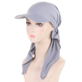 Casual Solid Color Headscarf Baseball Cap Turban Cap Nylon Sunscreen Beach Hats Sunscreen Hat Baseball Hat Hijab Shawl Sports