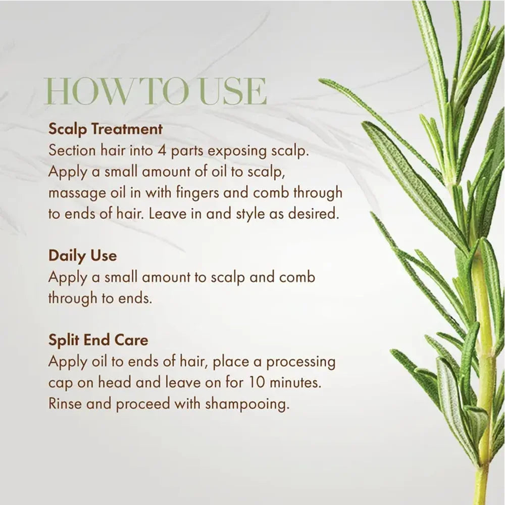 Hair Growth Oil Organic  Peppermint Rosemary Scalp Strengthening Oil Nourishing Care Anti-split Ends and Hair Loss Hair Oil Set