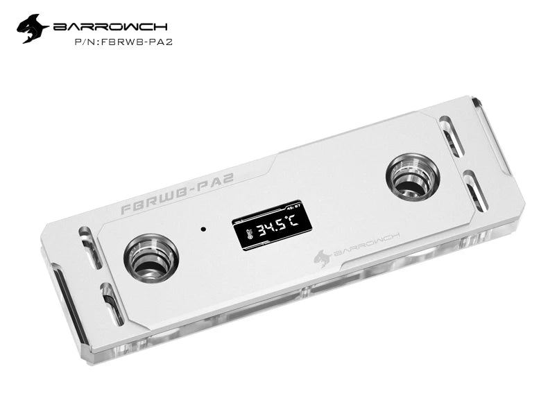 Barrowch DDR5/DDR4 Water cooler memory block memory water cooling block With TFT Digital Display 5v ARGB 3pin Lighting