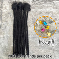 Human Hair Dreadlock Extension 0.6cm Width 4-20inch Real Human Hair Bulk Permanent Loc Extensions Wholesale for Men/Women